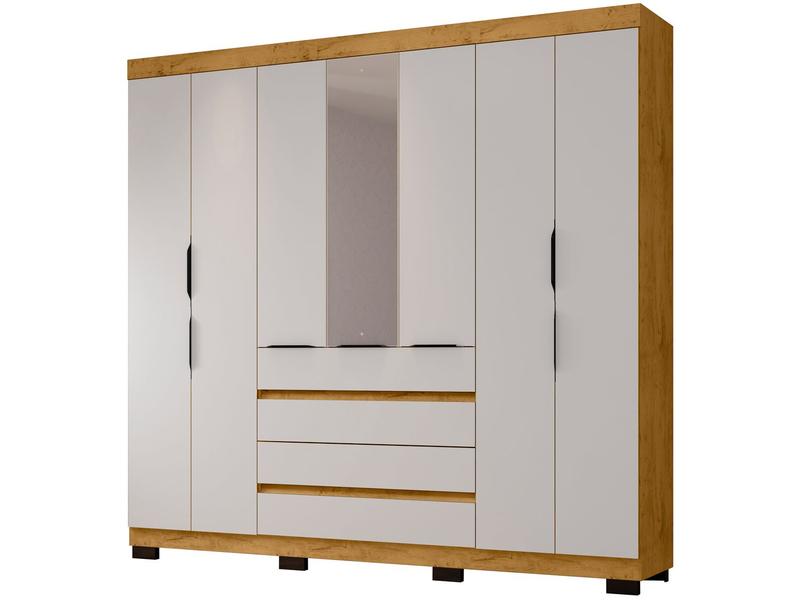 Guarda-roupa Casal com Espelho 7 Portas 4 Gavetas Araplac Lisboa